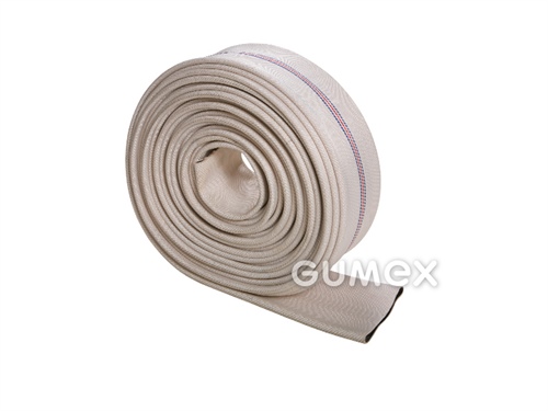 Priemyselná hadica plochá PYROTEX PES-R, A110, 8bar, EPDM/polyesterová tkanina, -30°C/+50°C, biela